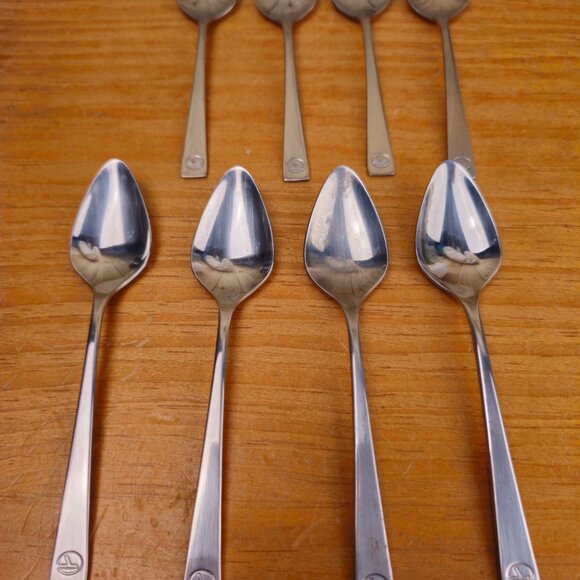 Vintage Eastern Airlines In-Flight Flatware, 8 Spoons - Picture 2 of 5